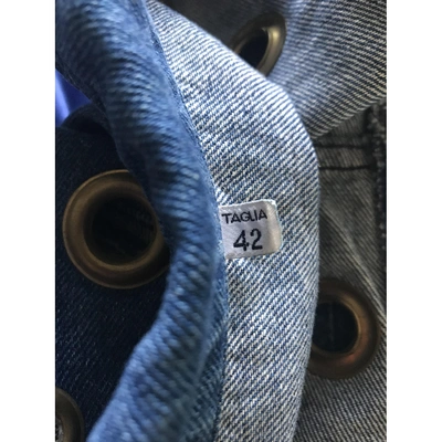 Pre-owned Moschino Blue Denim - Jeans Jacket