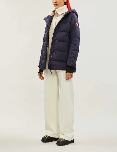 Shop Canada Goose Alliston Brand-patch Drawstring-hood Shell Jacket