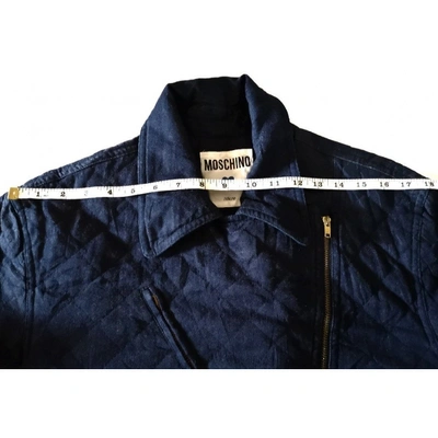Pre-owned Moschino Jacket In Blue