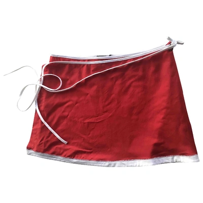 Pre-owned Fendi Mini Skirt In Red