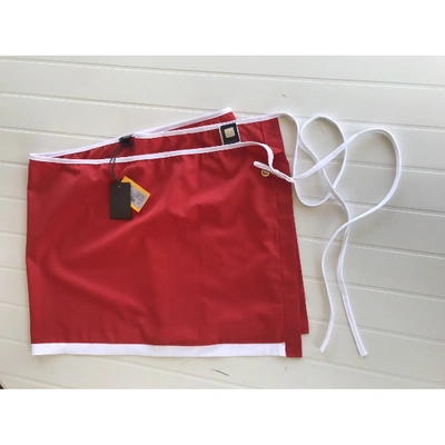 Pre-owned Fendi Mini Skirt In Red