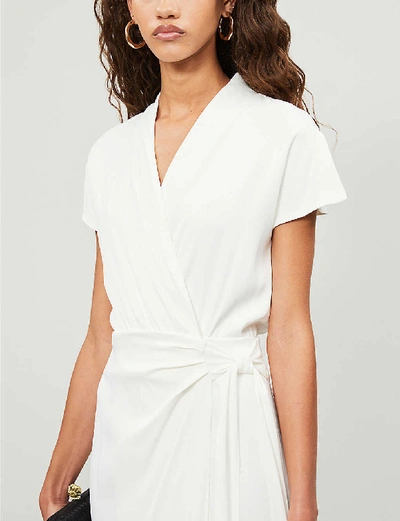 Shop Vanessa Cocchiaro The Lady Wrap-over Woven Maxi Dress In Ivory