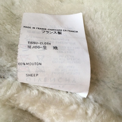 Pre-owned Givenchy Green Shearling Coat