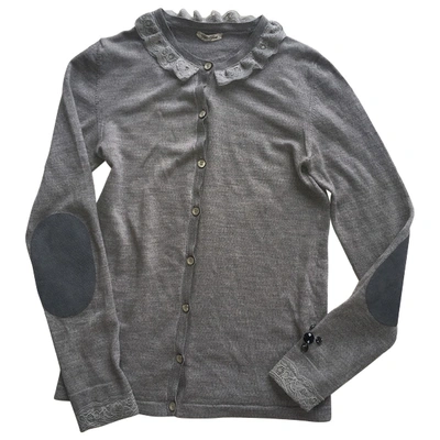 Pre-owned Golden Goose Wool Cardigan In Grey