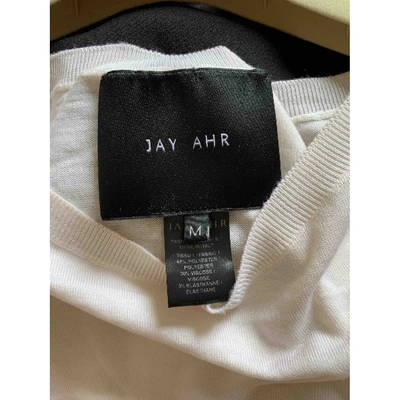 Pre-owned Jay Ahr Wool Mini Dress In Black