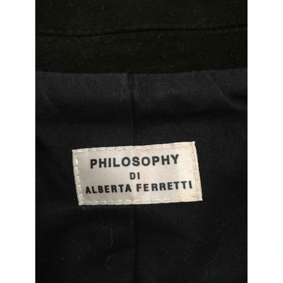 Pre-owned Philosophy Di Alberta Ferretti Black Cotton Jacket