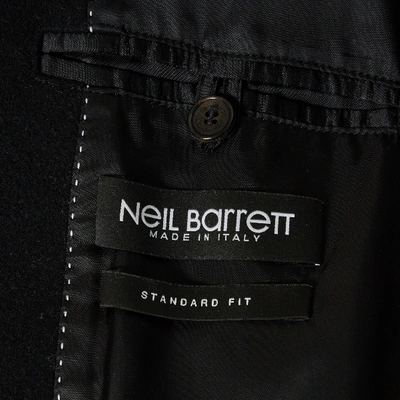 Pre-owned Neil Barrett Wool Caban In Black