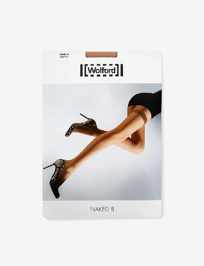 Shop Wolford Naked 8 Hold-ups In Fairly Light