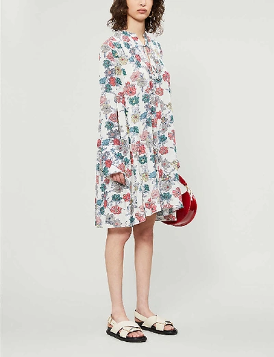Shop Zadig & Voltaire Raika Floral-print Crepe Mini Dress In Judo