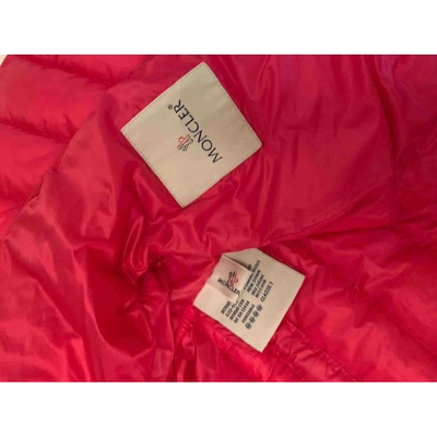 Pre-owned Moncler Pink Synthetic Jacket