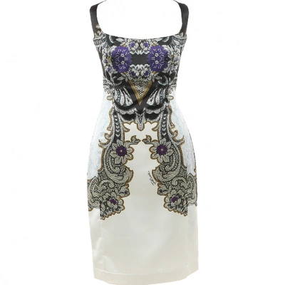 Pre-owned Just Cavalli Mid-length Dress In White