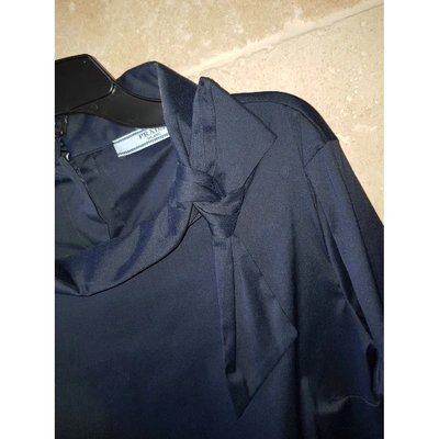 Pre-owned Prada Navy Cotton Top