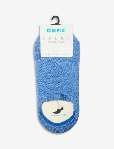 Shop Falke Women's 6318 Og Ribbon Blue Cool Kick Anti-slip Stretch-woven Ankle Socks