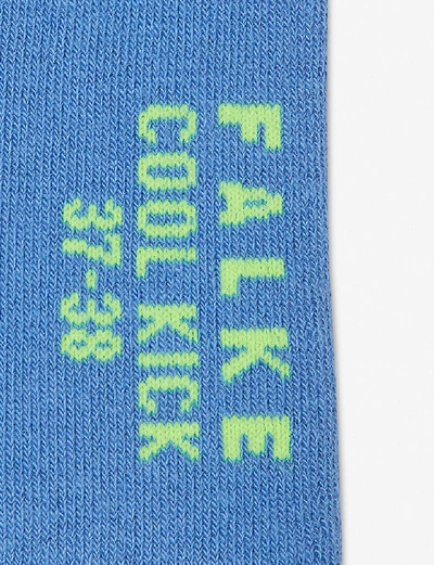 Shop Falke Women's 6318 Og Ribbon Blue Cool Kick Anti-slip Stretch-woven Ankle Socks