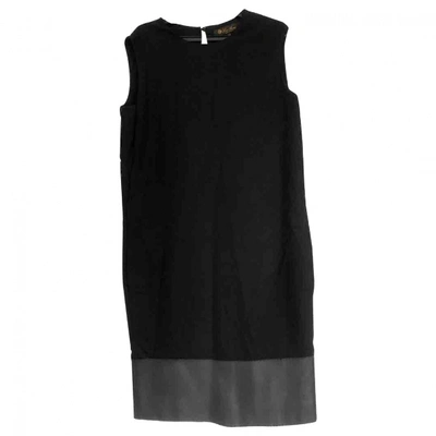 Pre-owned Loro Piana Cashmere Mid-length Dress In Black