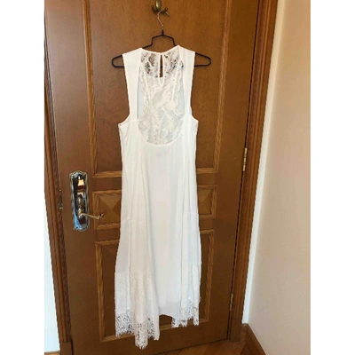 Pre-owned Reiss Maxi Dress In White