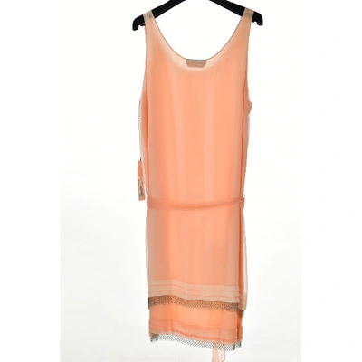 Pre-owned Rochas Silk Mid-length Dress In Pink