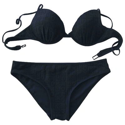 Pre-owned Fendi Two-piece Swimsuit In Black