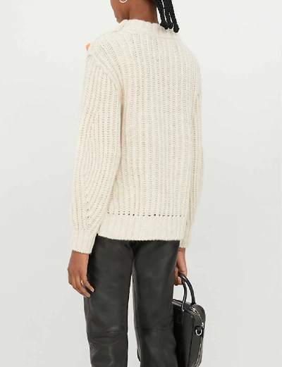 Shop Zadig & Voltaire Marlon Button-detail Knitted Jumper