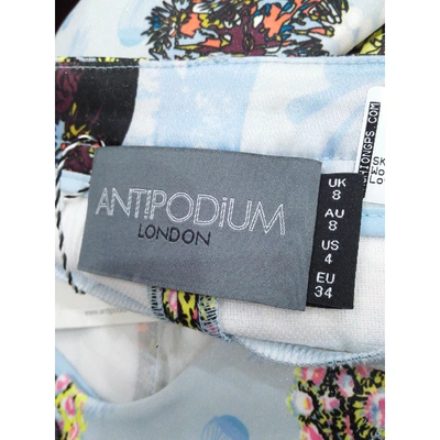 Pre-owned Antipodium Multicolour Silk Trousers