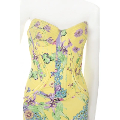 Pre-owned Versace Silk Maxi Dress In Multicolour