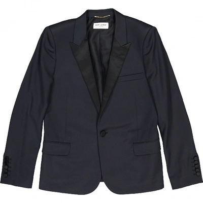 Pre-owned Saint Laurent Navy Wool Jacket