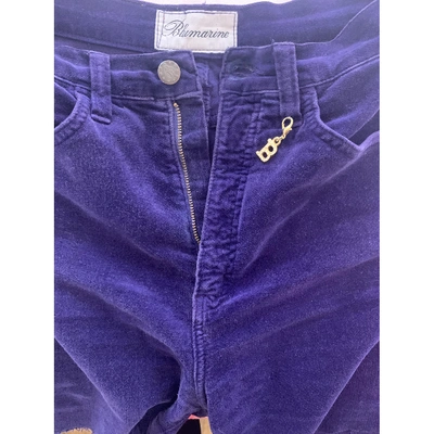 Pre-owned Blumarine Purple Cotton Shorts