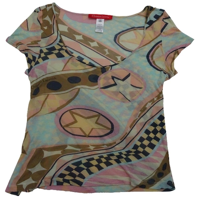 Pre-owned Christian Lacroix Jersey Top In Multicolour