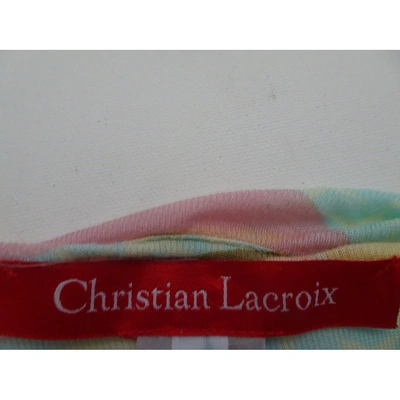 Pre-owned Christian Lacroix Jersey Top In Multicolour