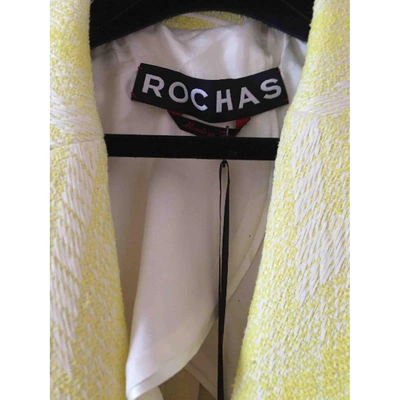 Pre-owned Rochas Coat In Yellow