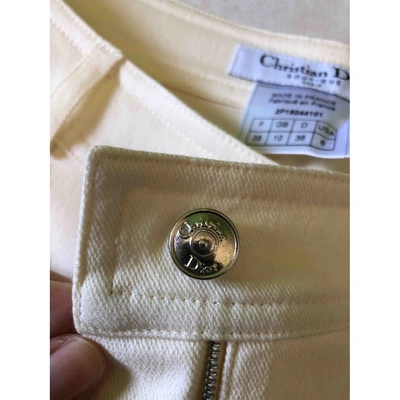 Pre-owned Dior Cotton Trousers