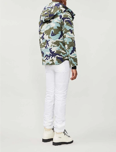 Shop Canada Goose Blakeley Camo-print Hooded Woven Jacket