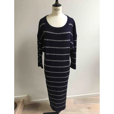Pre-owned Givenchy Blue Wool Dress