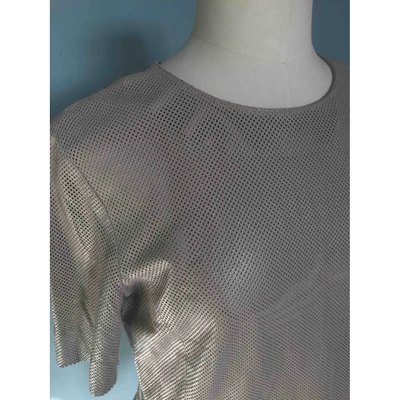 Pre-owned Drome Leather Blouse In Brown