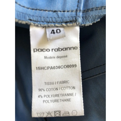 Pre-owned Rabanne Straight Pants In Anthracite