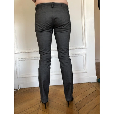 Pre-owned Rabanne Straight Pants In Anthracite