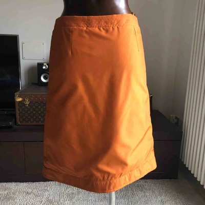 Pre-owned Alberta Ferretti Mid-length Skirt In Orange