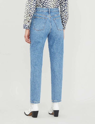 Pario High-rise Cropped Straight-leg Jeans In Blue