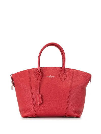 Pre-owned Louis Vuitton 2015  Lockit Pm Tote Bag In Red