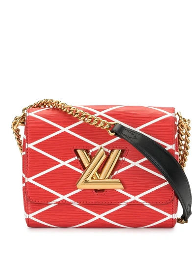 Pre-owned Louis Vuitton Malletage Twist Pm 单肩包 In Red