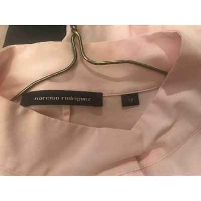 Pre-owned Narciso Rodriguez Pink Cotton Top