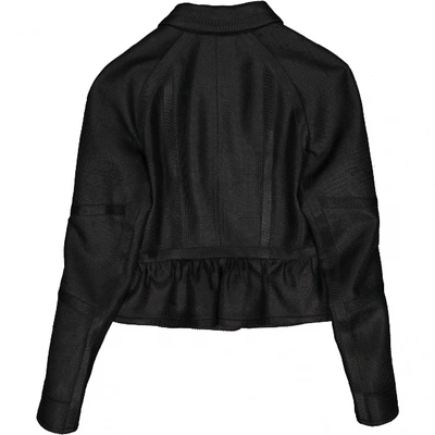 Pre-owned Belstaff Silk Short Vest In Black