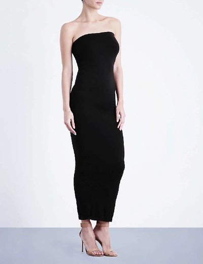 Shop Wolford Women's Black Fatal Seamless Stretch-jersey Dress