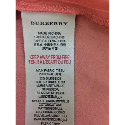 Pre-owned Burberry Silk Shirt In Other