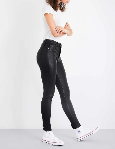 Shop Rag & Bone Skinny Leather Trousers In Black+lthr