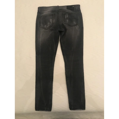 Pre-owned R13 Straight Pants In Grey