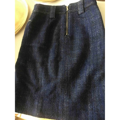 Pre-owned Marc By Marc Jacobs Wool Mid-length Skirt In Blue