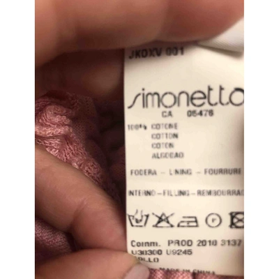 Pre-owned Simonetta Pink Cotton  Top
