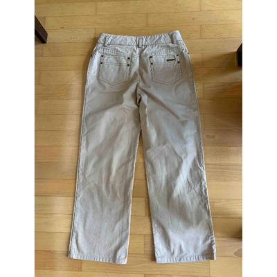 Pre-owned Louis Vuitton Straight Jeans In Beige