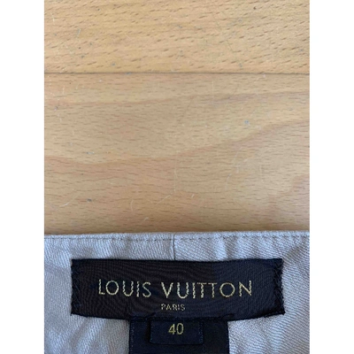 Pre-owned Louis Vuitton Straight Jeans In Beige